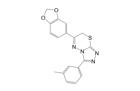 6-(1,3-benzodioxol-5-yl)-3-(3-methylphenyl)-7H-[1,2,4]triazolo[3,4-b][1,3,4]thiadiazine