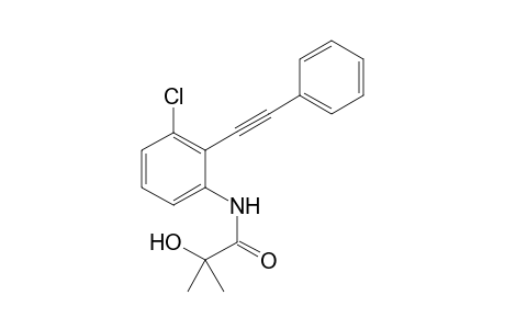 N-(3-Chloro-2-(2-phenylethynyl)phenyl)-2-hydroxy-2-methylpropanamide