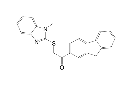 1-(9H-fluoren-2-yl)-2-[(1-methyl-1H-benzimidazol-2-yl)sulfanyl]ethanone
