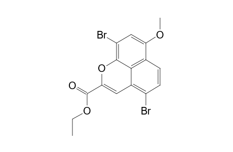 4,9-DIBrOMO-2-CARBETHOXY-7-METHOXYNAPHTHO-[1,8-BC]-PYRAN
