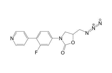 5-(azidomethyl)-3-(3-fluoranyl-4-pyridin-4-yl-phenyl)-1,3-oxazolidin-2-one