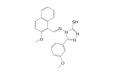 4-{[(E)-(2-methoxy-1-naphthyl)methylidene]amino}-5-(3-methoxyphenyl)-4H-1,2,4-triazole-3-thiol