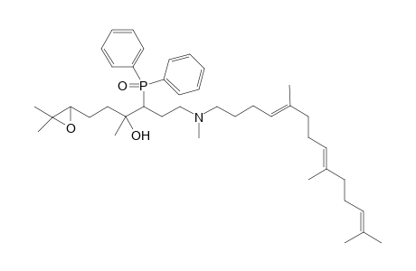 (14E,18E)-7-(Diphenylphosphinoyl)-2,3-epoxy-2,6,10.15,19,23-hexamethyl-10-aza-14,18,22-tetracosatrien-6-ol