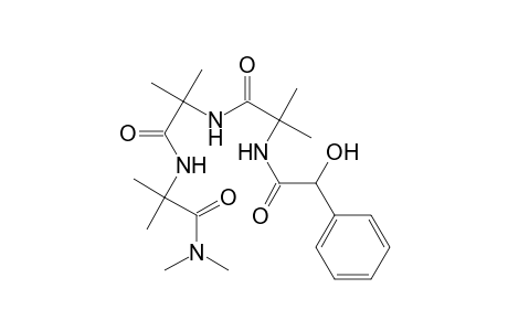 Alaninamide, N-(hydroxyphenylacetyl)-2-methylalanyl-2-methylalanyl-N,N,2-trimethyl-, (.+-.)-