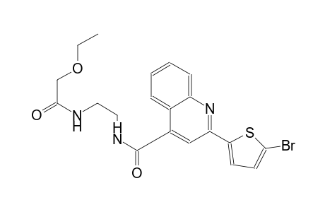 2-(5-bromo-2-thienyl)-N-{2-[(ethoxyacetyl)amino]ethyl}-4-quinolinecarboxamide