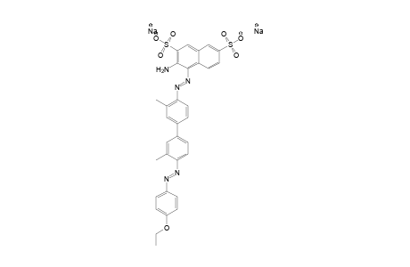 2,7-Naphthalenedisulfonic acid, 3-amino-4-[[4'-[(4-ethoxyphenyl)azo]-3,3'-dimethyl[1,1'-biphenyl]-4-yl]azo]-, disodium salt
