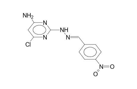 2-(4-nitrobenzylidenehydrazino)-4-chloro-6-aminopyrimidine