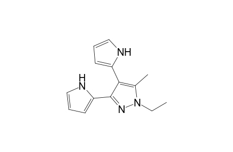 1-Ethyl-3,4-bis(pyrrol-2'-yl)-5-methylpyrazole