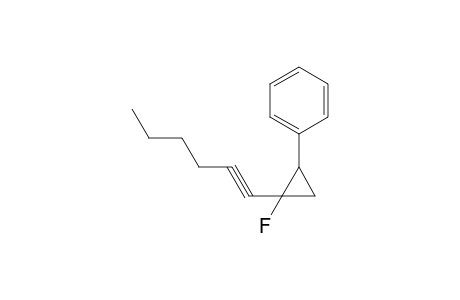 [2-Fluoro-2-(1-hexynyl)cyclopropyl]benzene