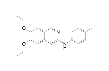 6,7-diethoxy-N-(4-methylphenyl)-3-isoquinolinamine