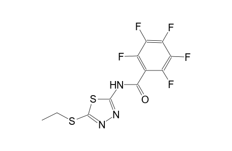 N-[5-(ethylsulfanyl)-1,3,4-thiadiazol-2-yl]-2,3,4,5,6-pentafluorobenzamide