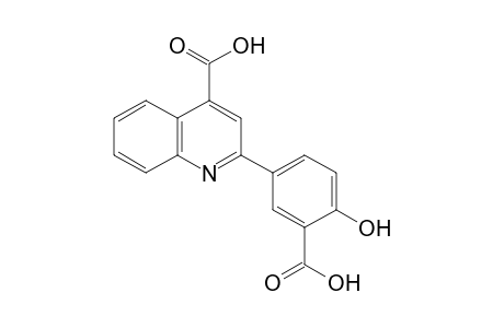 2-(3-carboxy-4-hydroxyphenyl)cinchoninic acid