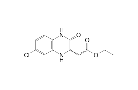 7-chloro-3,4-dihydro-3-oxo-delta 2(1H), a-quinoxalineacetic acid, ethyl ester
