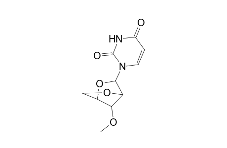 1-(2,5-Anhydro-3-O-methyl-.beta.,D-arabinofuranosyl)uracil