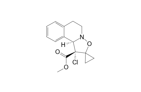 (1'R*,10bR*)-1'-Chloro-1'-(methoxycarbonyl)-6',10'-dihydrospiro[1,2'-cyclopropane-(5'H)-[2H]isoxazolo[3,2-a]isoquinoline]