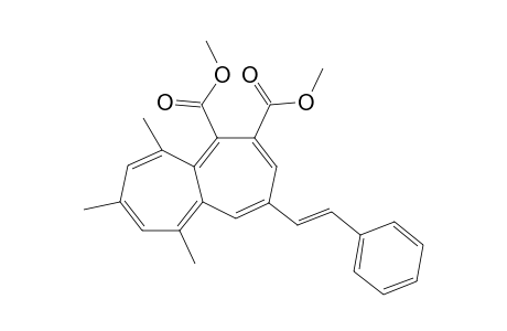 6,8,10-trimethyl-4-[(E)-2-phenylethenyl]heptalene-1,2-dicarboxylic acid dimethyl ester