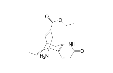 (5R*,9R*,11E)-5-Amino-7-ethoxycarbonyl-11-ethylidene-5,6,9,10-tetrahydro-5,9-methanocycloocta[b]pyridine-2(1H)-one
