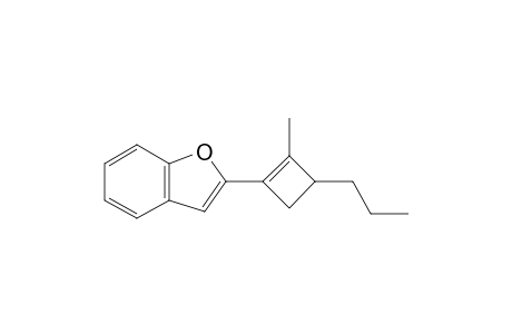 2-(2-Methyl-3-propylcyclobut-1-en-1-yl)benzofuran