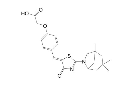 acetic acid, [4-[(Z)-(4-oxo-2-(1,3,3-trimethyl-6-azabicyclo[3.2.1]oct-6-yl)-5(4H)-thiazolylidene)methyl]phenoxy]-