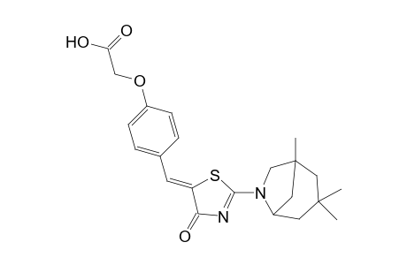 acetic acid, [4-[(Z)-(4-oxo-2-(1,3,3-trimethyl-6-azabicyclo[3.2.1]oct-6-yl)-5(4H)-thiazolylidene)methyl]phenoxy]-