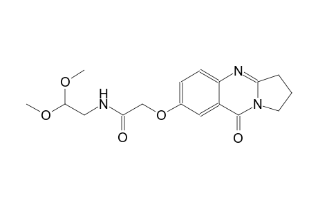acetamide, N-(2,2-dimethoxyethyl)-2-[(1,2,3,9-tetrahydro-9-oxopyrrolo[2,1-b]quinazolin-7-yl)oxy]-