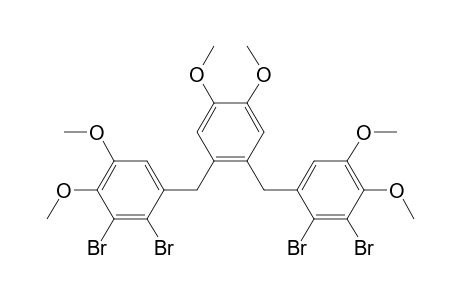 Benzene, 1,2-bis[(2,3-dibromo-4,5-dimethoxyphenyl)methyl]-4,5-dimethoxy-