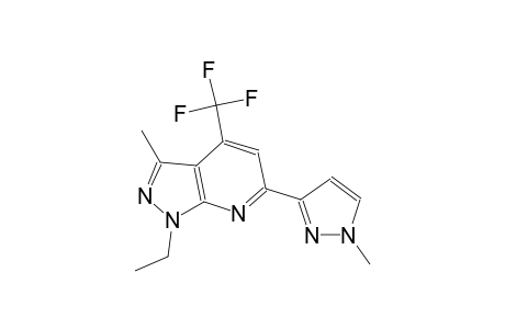 1H-pyrazolo[3,4-b]pyridine, 1-ethyl-3-methyl-6-(1-methyl-1H-pyrazol-3-yl)-4-(trifluoromethyl)-
