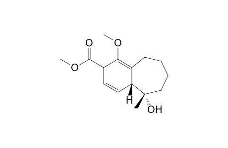 Methyl (4aR*,5S*)-5-Hydroxy-1-methoxy-5-methyl-4a,5,6,7,8,9-hexahydro-2H-benzocycloheptene-2-carboxylate
