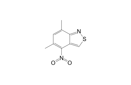 5,7-Dimethyl-4-nitro-2,1-benzothiazole