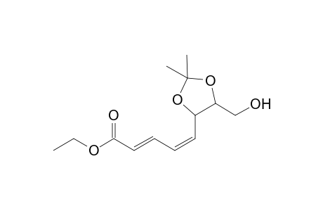 Ethyl 8-Hydroxy-(6R,7S)-6,7-O-isopropylidene-(2E,4Z)-octadienoate