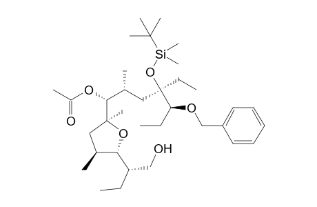 (2S)-2-{(2S,3S,5S)-5-[(1R,2R,4R,5S)1-Acetoxy-5-benzyloxy-4-tert-butyldimethylsilyloxy-4-ethyl-2-methylheptyl]-3,5-dimethyltetrahydrofuran-2-yl}butan-1-ol