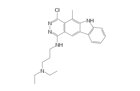 4-Chloro-1-[3-(diethylamino)propylamino]-5-methyl-6H-pyridazino[4,5-b]carbazole