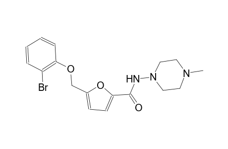5-[(2-bromophenoxy)methyl]-N-(4-methyl-1-piperazinyl)-2-furamide