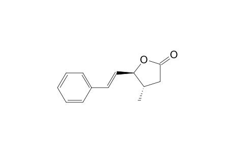 2(3H)-Furanone, dihydro-4-methyl-5-(2-phenylethenyl)-, trans-