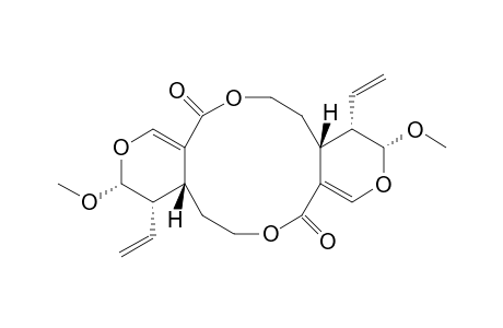 3H,8H,11H,16H-Dipyrano[3,4-c:3',4'-i][1,7]dioxacyclododecin-8,16-dione, 4,12-diethenyl-4,4a,5,6,12,12a,13,14-octahydro-3,11-dimethoxy-, [3S-(3R*,4S*,4aR*,11R*,12S*,12aR*)]-