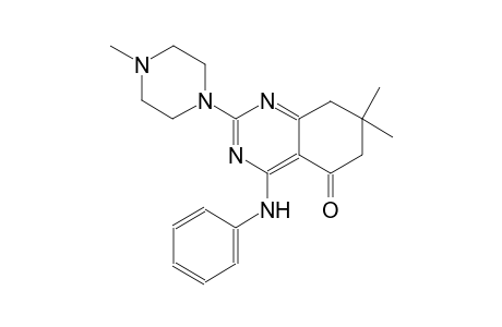 5(6H)-quinazolinone, 7,8-dihydro-7,7-dimethyl-2-(4-methyl-1-piperazinyl)-4-(phenylamino)-