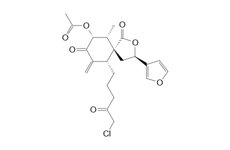 (12S)-7-ALPHA-ACETOXY-18-CHLORO-15,16-EPOXY-4,6-DIOXO-4,5-SECO-NEOClERODA-5-(19),13-(16),14-TRIEN-20,12-OLIDE