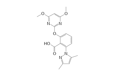 Benzoic acid, 2-[(4,6-dimethoxy-2-pyrimidinyl)oxy]-6-(3,5-dimethyl-1H-pyrazol-1-yl)-