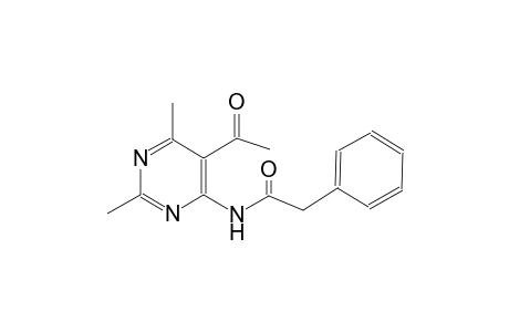 N-(5-acetyl-2,6-dimethyl-4-pyrimidinyl)-2-phenylacetamide
