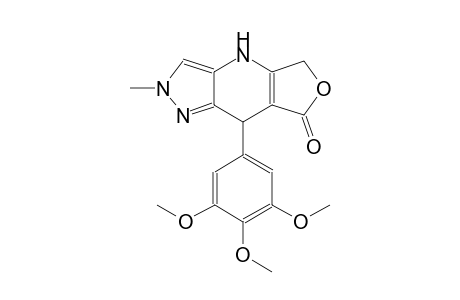 2-Methyl-8-(3,4,5-trimethoxyphenyl)-2,4,5,8-tetrahydro-7H-furo[3,4-b]pyrazolo[3,4-e]pyridin-7-one