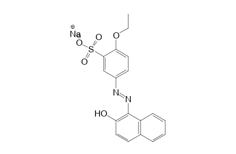 Benzenesulfonic acid, 2-ethoxy-5-[(2-hydroxy-1-naphthyl)azo], monosodium salt