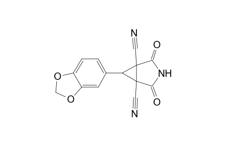 3-Azabicyclo[3.1.0]hexane-1,5-dicarbonitrile, 6-(1,3-benzodioxol-5-yl)-2,4-dioxo-