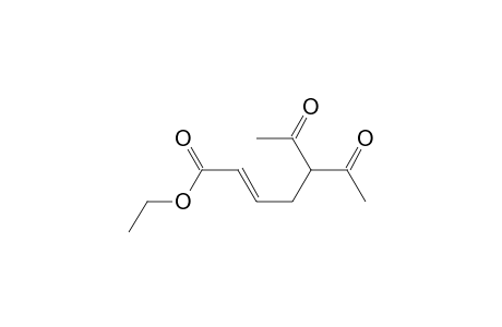 2-Heptenoic acid, 5-acetyl-6-oxo-, ethyl ester, (E)-