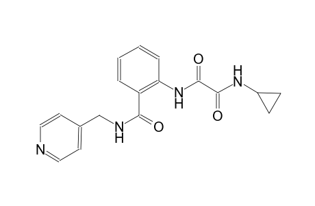 ethanediamide, N~1~-cyclopropyl-N~2~-[2-[[(4-pyridinylmethyl)amino]carbonyl]phenyl]-