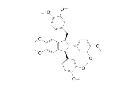 (1S,2S,3S)-1-(3,4-Dimethoxy-benzyl)-2,3-bis-(3,4-dimethoxy-phenyl)-5,6-dimethoxy-indan