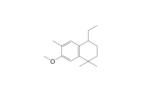 4-ethyl-7-methoxy-1,2,3,4-tetrahydro-1,1,6-trimethylnaphthalene