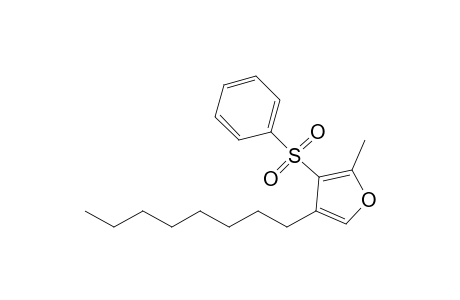 2-Methyl-3-(phenylsulfonyl)-4-[n-octyl]-furan