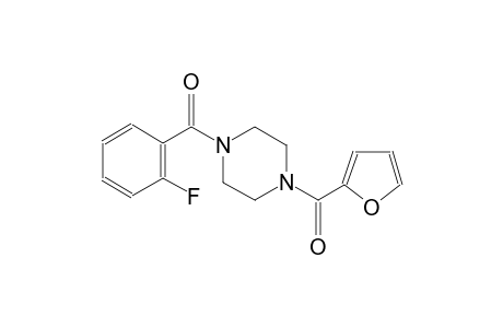 piperazine, 1-(2-fluorobenzoyl)-4-(2-furanylcarbonyl)-