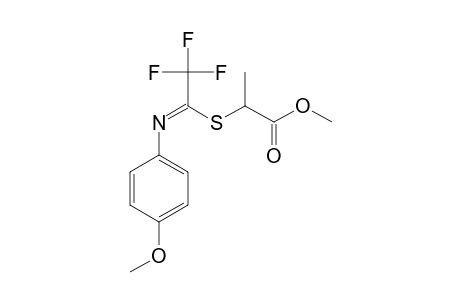 METHYL-S-[1-[(N-4-METHOXYPHENYL)-IMINO]-2,2,2-TRIFLUOROETHYL]-THIOLACTATE