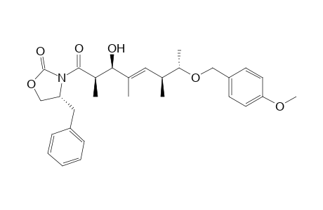 (R)-4-Benzyl-3-{(E)-(2R,3R,6S,7S)-3-hydroxy-7-[(4-methoxybenzyl)oxy]-2,4,6-(trimethyl)oct-4-enoyl}oxazolidin-2-one